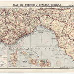 File:map Of French And Italian Riviera Specially Prepared For With Map Of South Of France And Italian Riviera