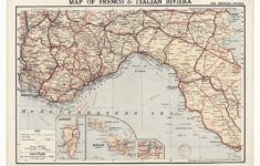 File:map Of French And Italian Riviera Specially Prepared For with Map of South of France and Italian Riviera