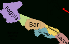 File:map Of Region Of Apulia, Italy, With Provinces-It.svg with Map of Italy Puglia Region