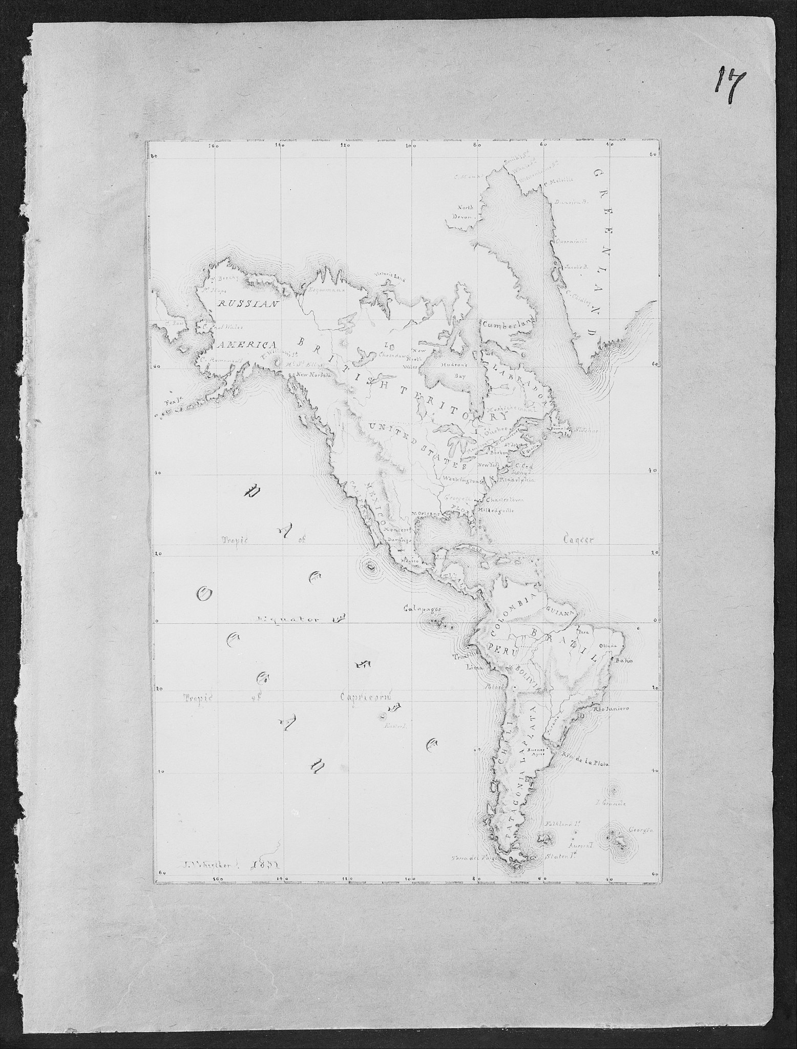 File:map Of The Western Hemisphere (From Sketchbook) Met 193289 throughout Black and White Map of Western Hemisphere