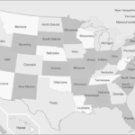 File:map Of Usa Showing State Names Greyscale   Wikimedia Commons Throughout Map Of The United States Printable With State Names
