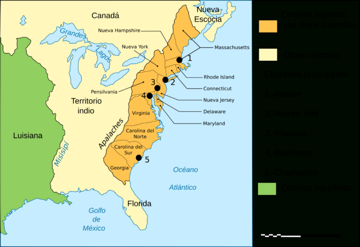 Printable Map of the Thirteen Colonies Printable Map of the Thirteen Colonies