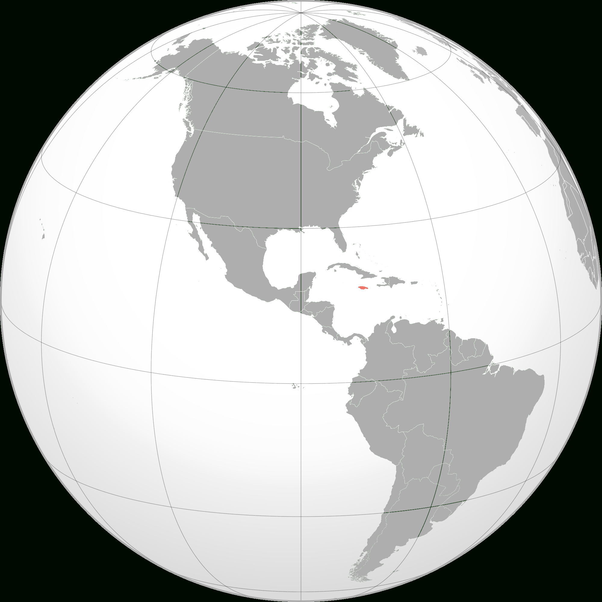 File:maps Of Jamaica From Western Hemisphere - Wikimedia Commons throughout Map of Western Hemisphere Blank