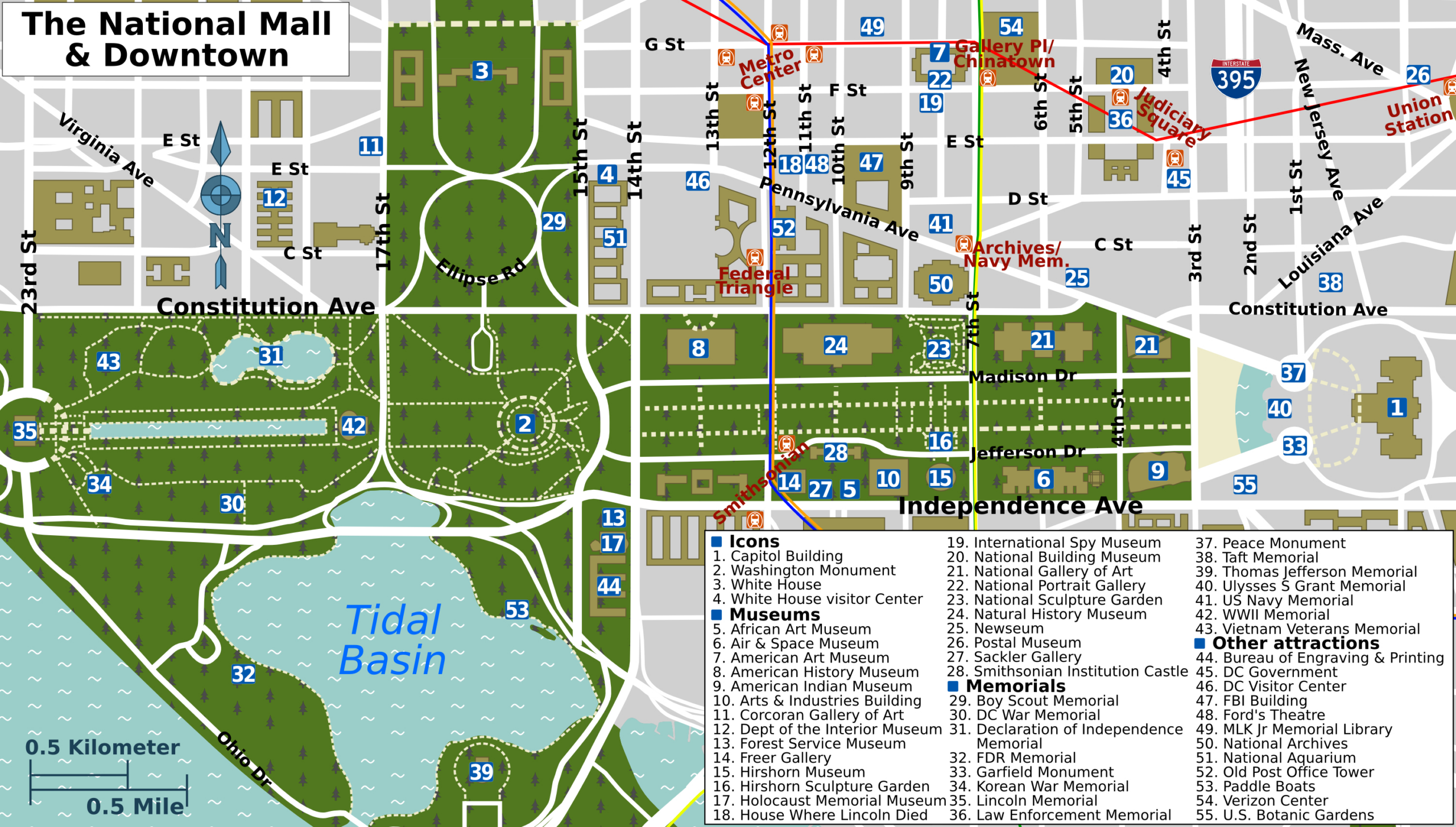 File:national Mall Map - Wikimedia Commons intended for Map Of National Mall Washington Dc Printable