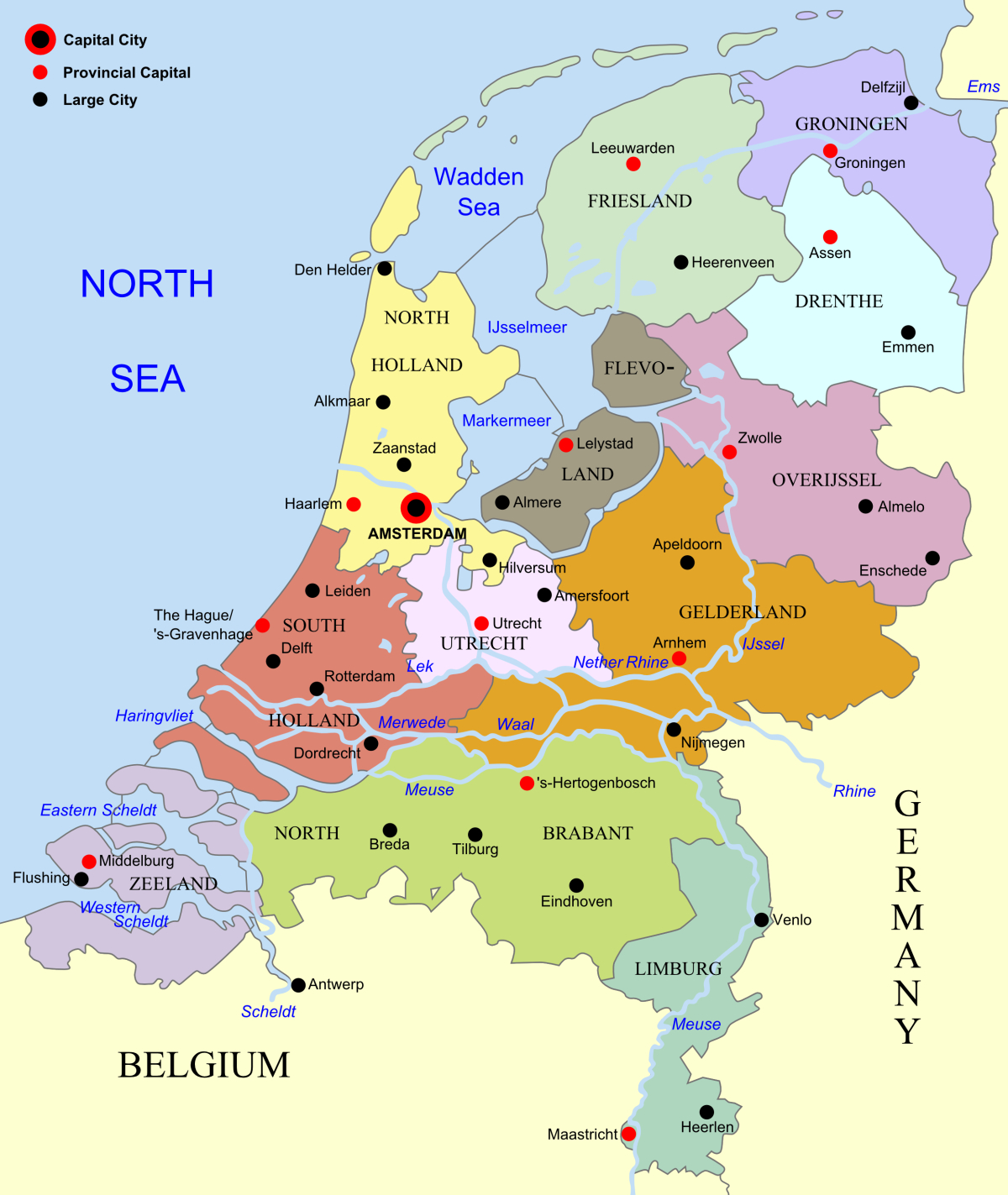 File:netherlands Map Large - Wikimedia Commons with regard to Free Printable Map Of The Netherlands