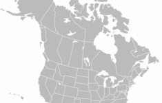 File:north America Blank Map With State And Province Boundaries throughout Free Printable Map of North America with States and Provinces