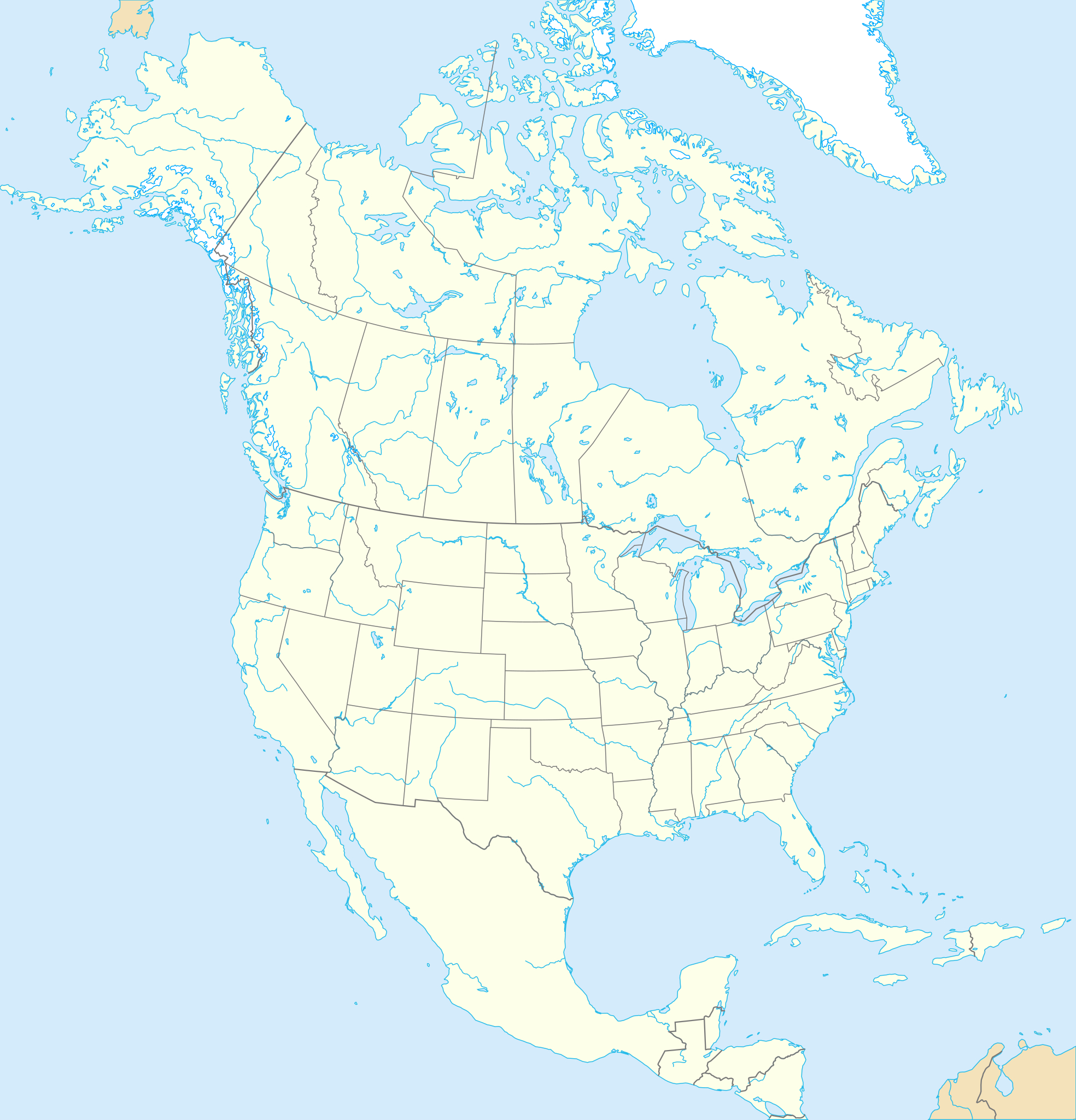 File:north America Map With States And Provinces.svg - Wikimedia inside Free Printable Map Of North America With States And Provinces