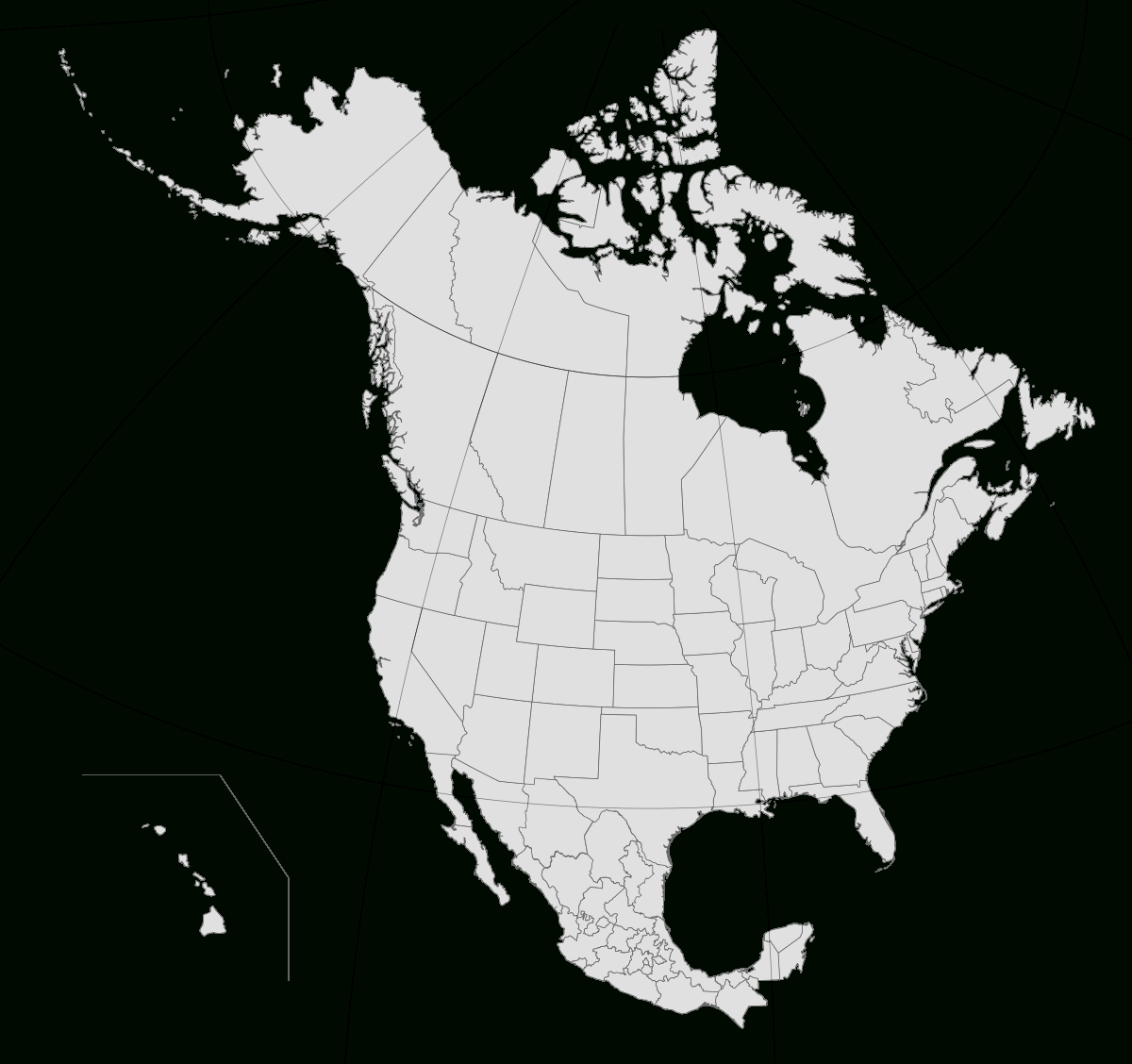 File:north America States And Provinces.svg - Wikimedia Commons with regard to Free Printable Map of North America with States and Provinces