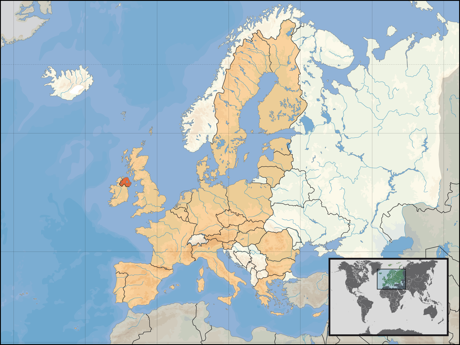 File:northern Ireland Map Eu - Wikimedia Commons within Northern Ireland On Map Of Europe