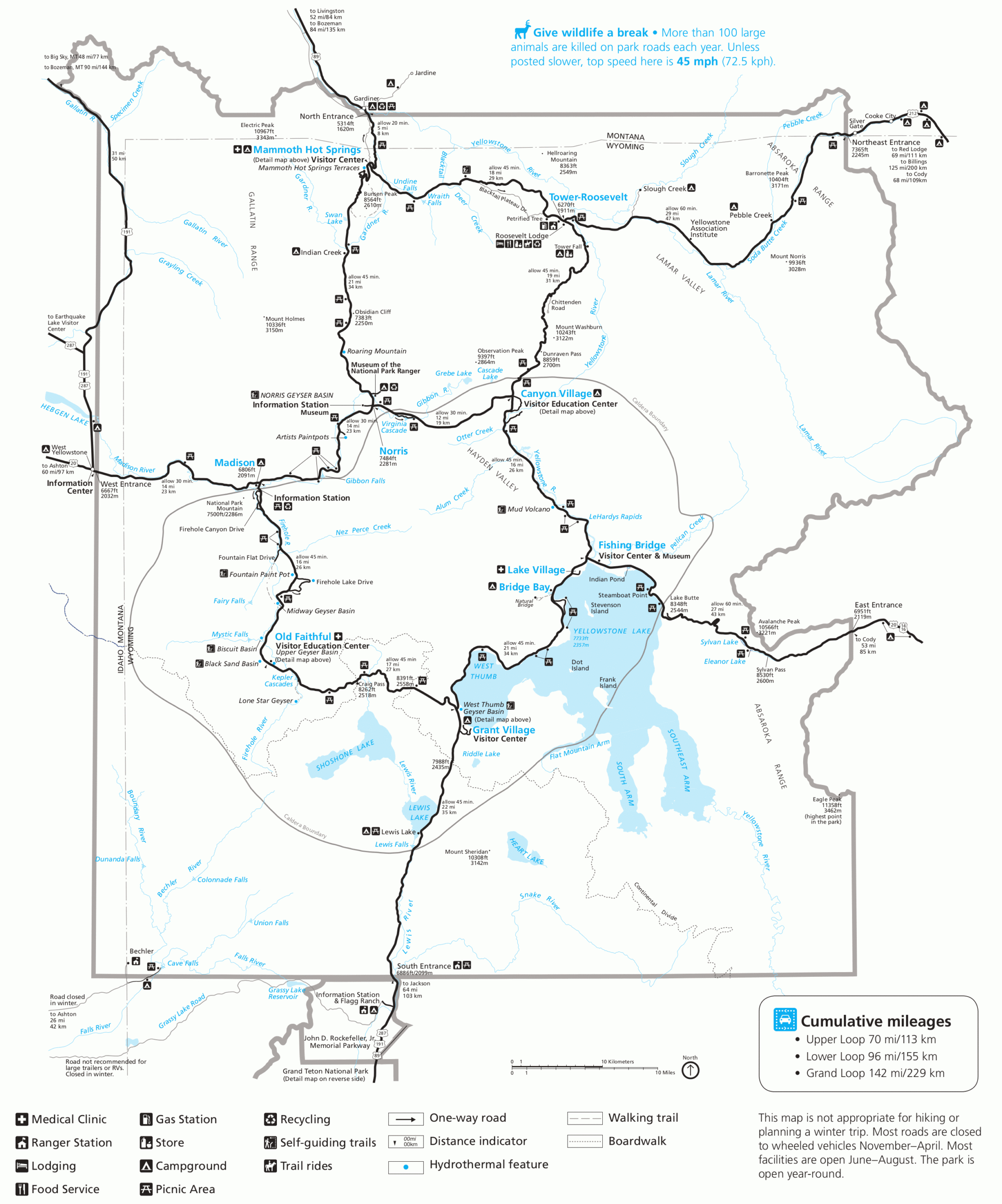 File:nps Yellowstone-Printable-Map.gif - Wikimedia Commons intended for Printable Maps of Yellowstone National Park