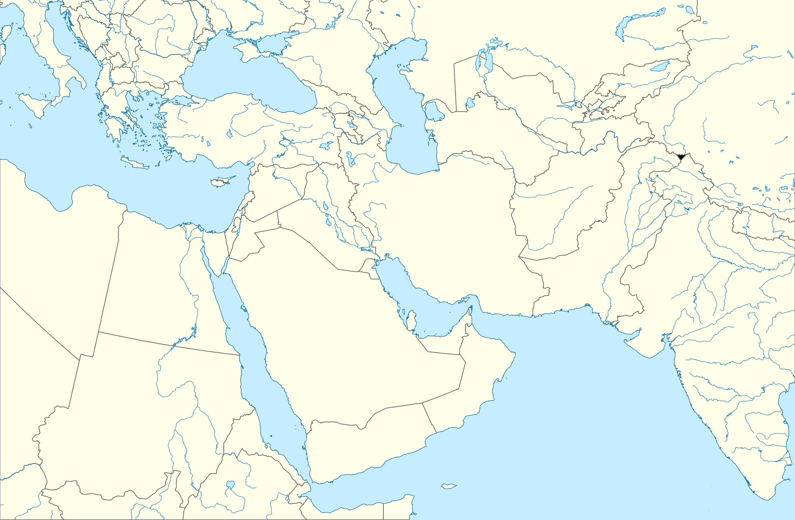 File:outline Map Of Middle East.svg - Wikimedia Commons throughout Free Printable Map Of Middle East