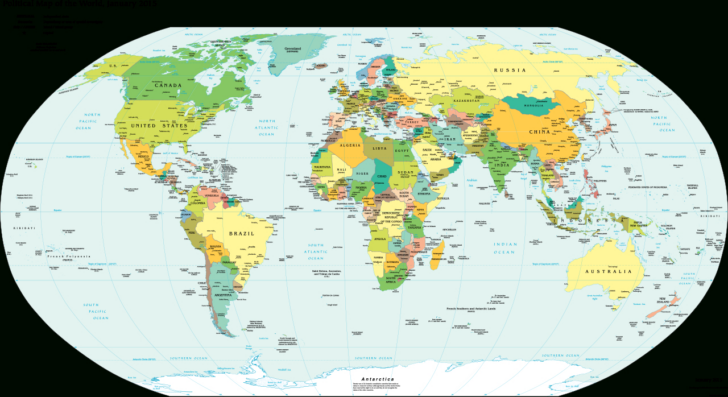 Latest World Map with Countries