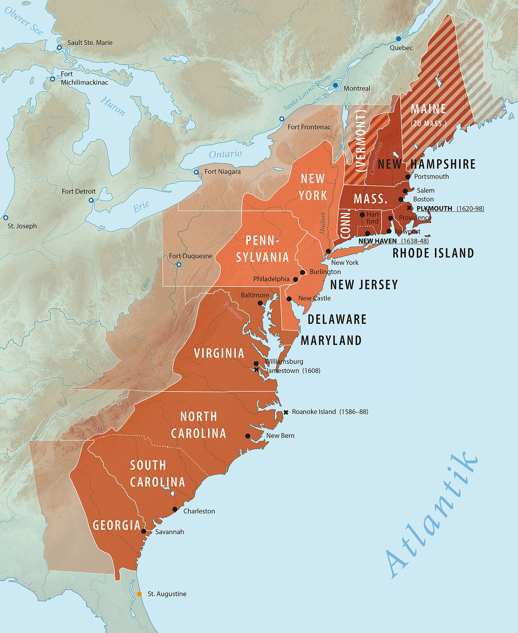 File:thirteencolonies Politics Cropped - Wikimedia Commons inside Printable Map Of The Thirteen Original Colonies