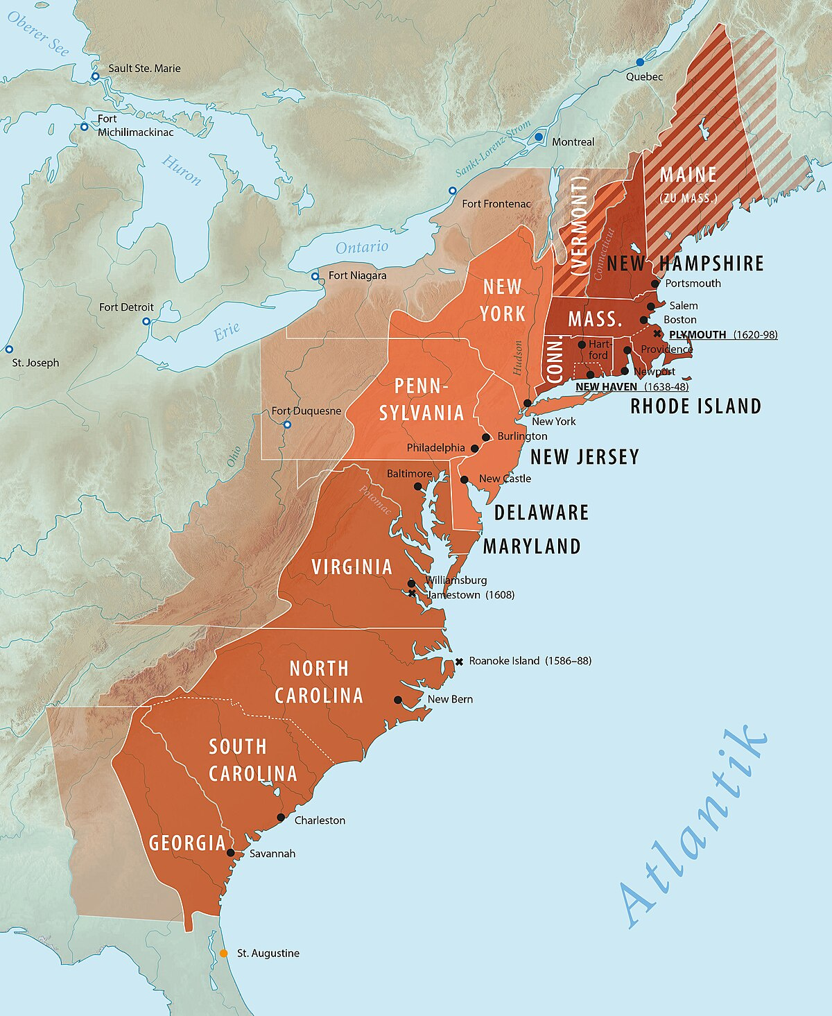 File:thirteencolonies Politics Cropped - Wikimedia Commons pertaining to Free Printable Map Of 13 Original Colonies