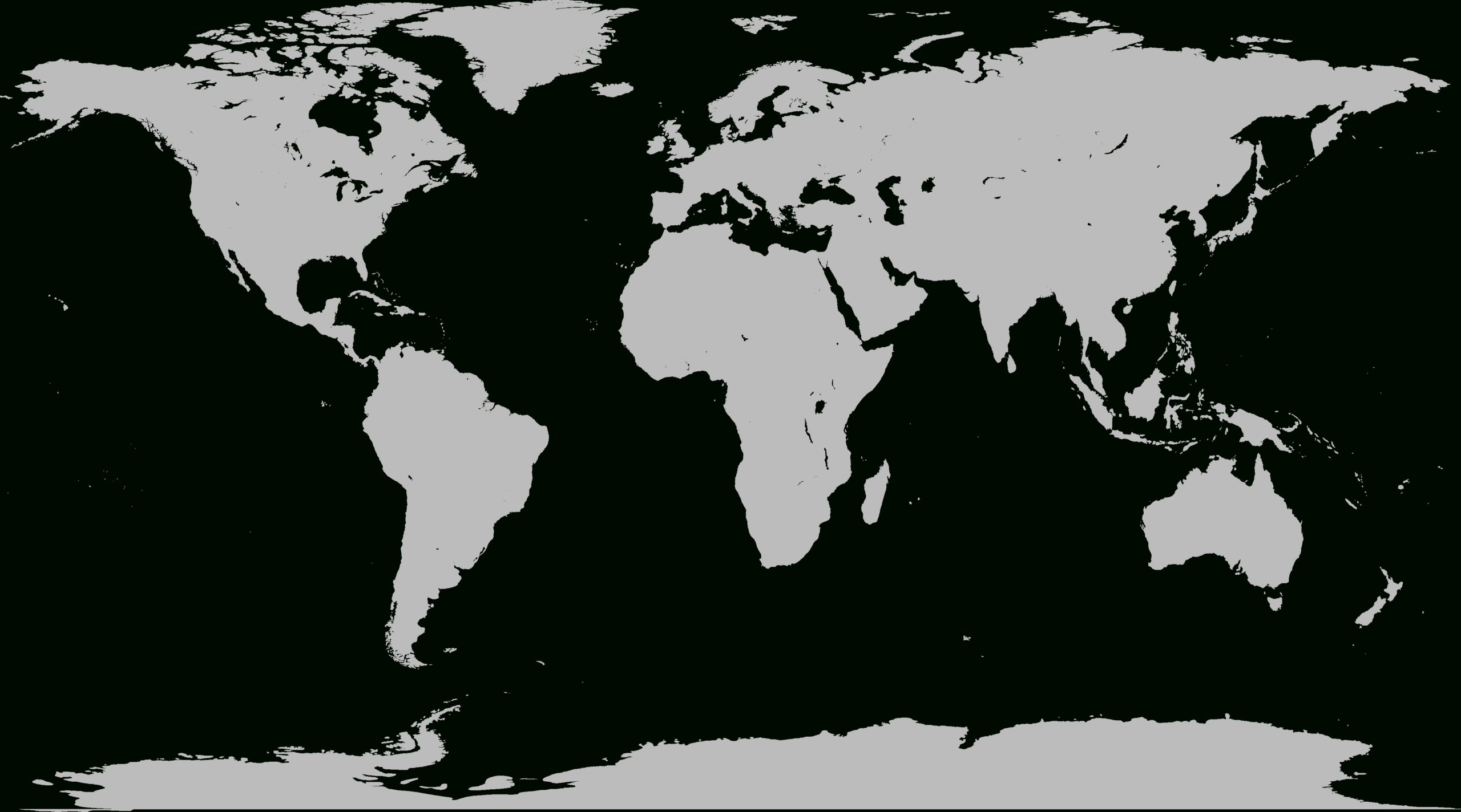 File:world Map Blank Without Borders.svg - Wikimedia Commons pertaining to Map of World Printable Black and White
