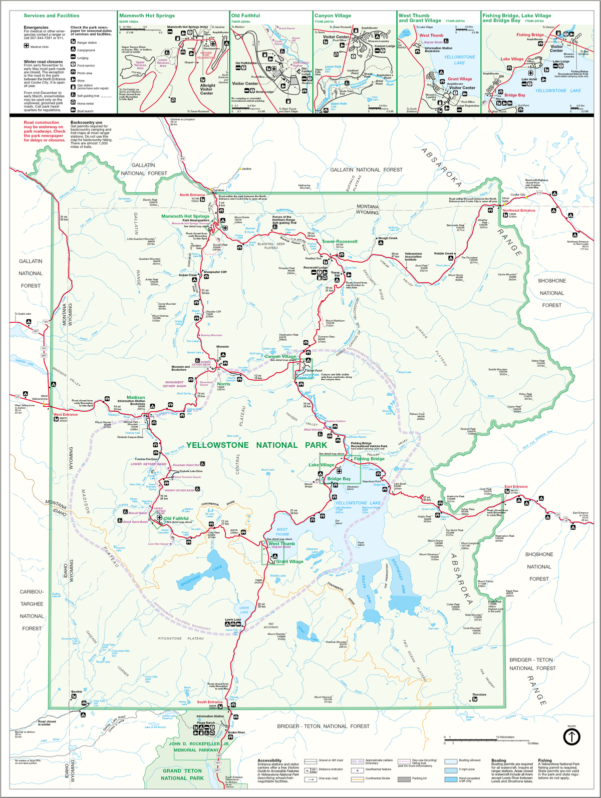 File:yellowstone National Park Map - Wikimedia Commons throughout Free Printable Map Of Yellowstone National Park