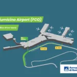 Fiumicino Rome Airport (Fco) Charter Bus Guide: Stops, Parking Intended For Map Of Fiumicino Airport Rome Italy
