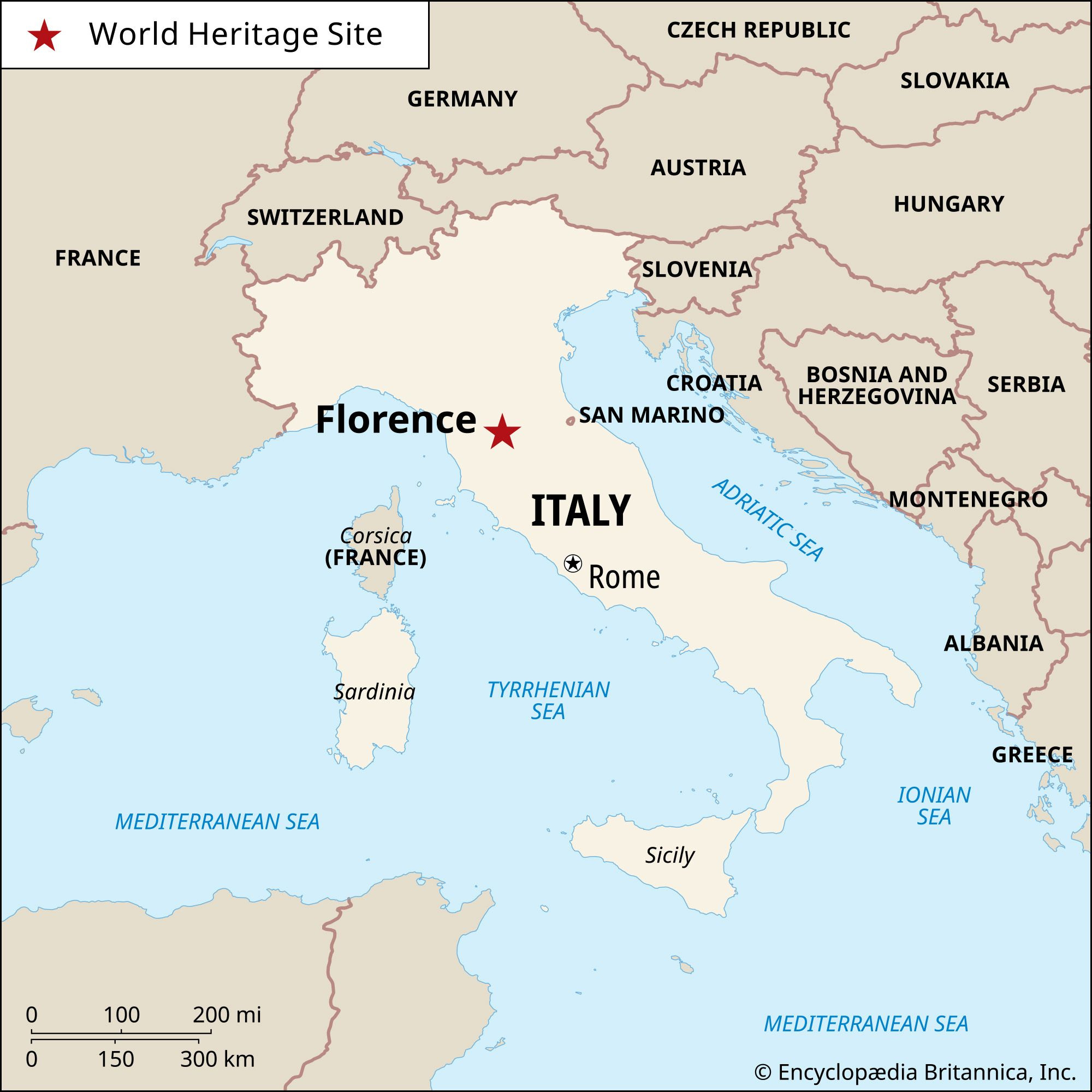 Florence | Italy, History, Geography, &amp;amp; Culture | Britannica with Florence On A Map Of Italy
