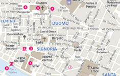 Florence Top Tourist Attractions Map - Free Map Of Inner City with Tourist Map of Florence Italy