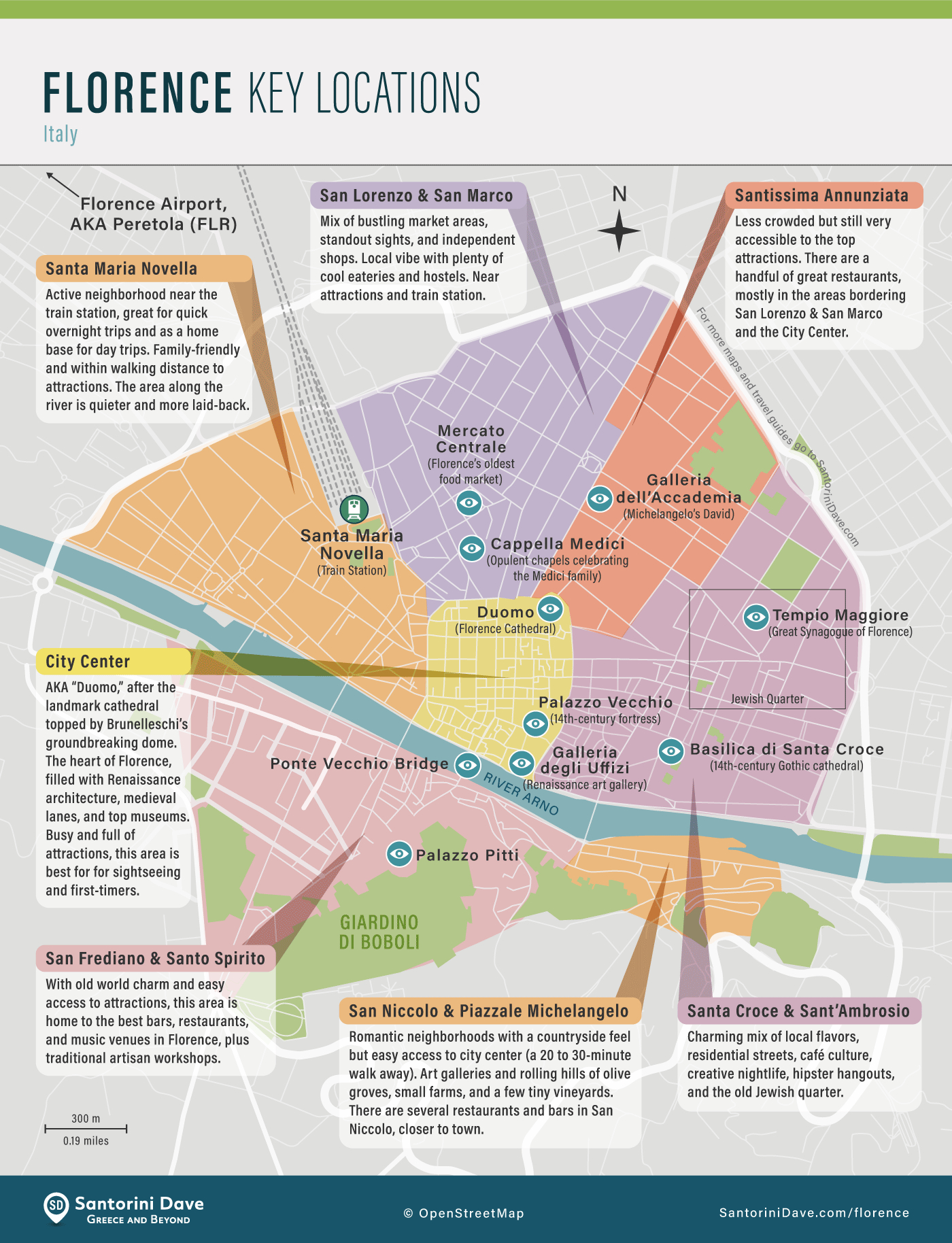 Florence Travel Guide - My Recommendations with regard to Map Of Florence Italy Neighborhoods
