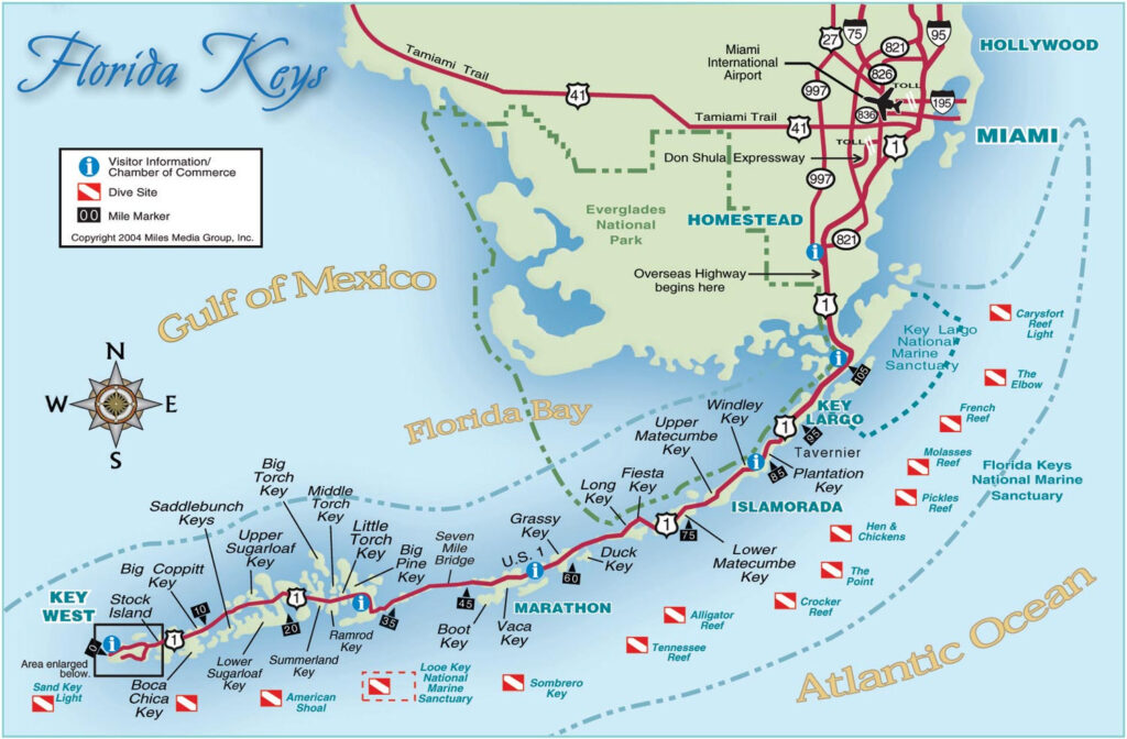 Printable Map Of The Florida Keys | Adams Printable Map