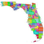 Florida Labeled Map | Labeled Maps With Regard To Map Of Florida By County Printable