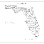 Florida Labeled Map With Free Printable Map Of Florida Counties