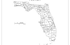 Florida Labeled Map with Free Printable Map Of Florida Counties