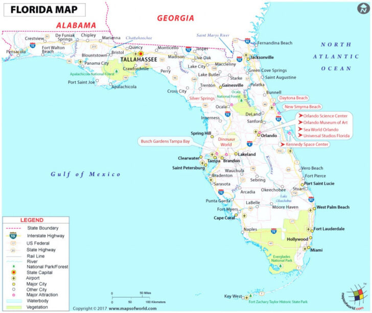 Printable Map of West Coast of Florida Printable Map of West Coast of Florida