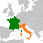 France–Italy Relations   Wikiwand Pertaining To Map Of Italy And France Together