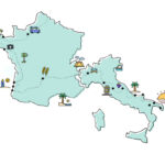France & Italy Road Trip Route   Explore With We Wander Why For Road Map Of France And Italy