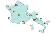 France &amp; Italy Road Trip Route - Explore With We Wander Why for Road Map of France and Italy