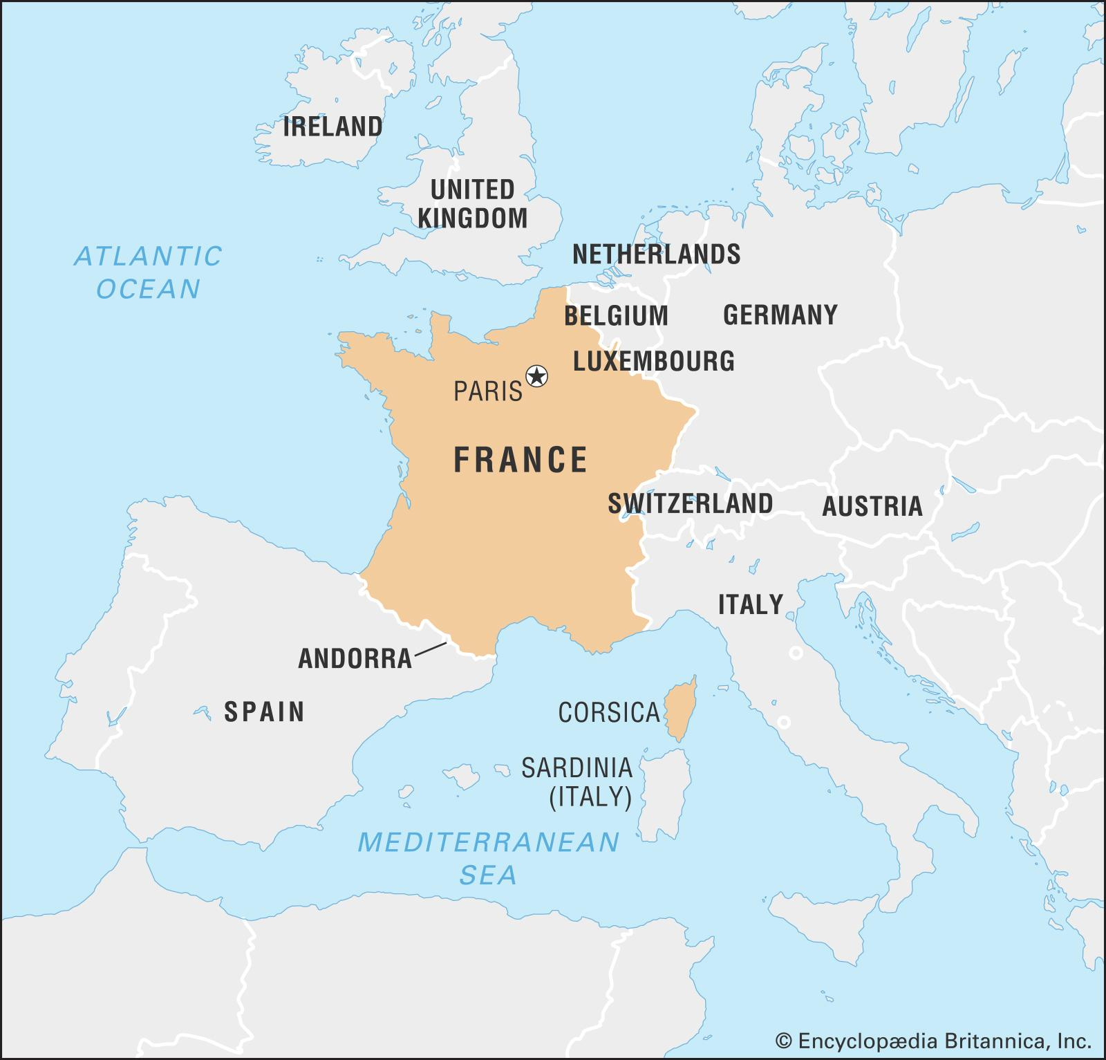 France Neighbouring Countries Map - Map Of France And Neighbouring intended for Map of Border Between France and Italy