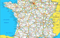 France Road Map - Guide Of The World regarding Driving Map of France and Italy