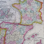 France Spain Portugal Switzerland Corsica Paris Madrid Lisbon 1860 Inside Map Of France And Spain And Portugal