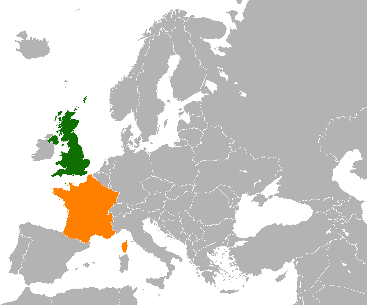 France–United Kingdom Relations - Wikipedia with regard to Map of France England and Scotland