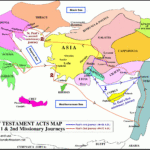 Free Acts Map: Paul'S First & Second Missionary Journeys With With Regard To Printable Map Of Paul'S Second Missionary Journey