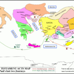 Free Acts Map: Paul'S Third & Rome Missionary Journeys With Blank Map With Regard To Map Of Paul&#039;s Missionary Journeys Printable