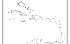Free Blank Map Of The Caribbean (&amp; Other Goodies) - The Facts intended for Blank Map Of The Caribbean Printable