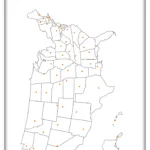 Free Blank Map With Us State Capital Locations   The Facts Institute In Blank Map Of The United States Printable With Capitals