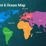 Free Continent & Ocean Map Template In Free Printable World Map With Continents And Oceans