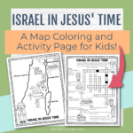 Free Map Of Jesus' Ministry & Activity Page! Regarding Free Printable Map Of Israel In Jesus Time