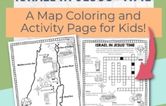 Free Map Of Jesus' Ministry &amp; Activity Page! regarding Free Printable Map of Israel In Jesus Time
