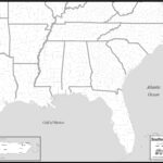 Free Map Of Southeast States Inside Printable Map Of Southeast United States