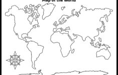 Free Map Of World – Worksheets Library for Map Of The World Black And White Printable