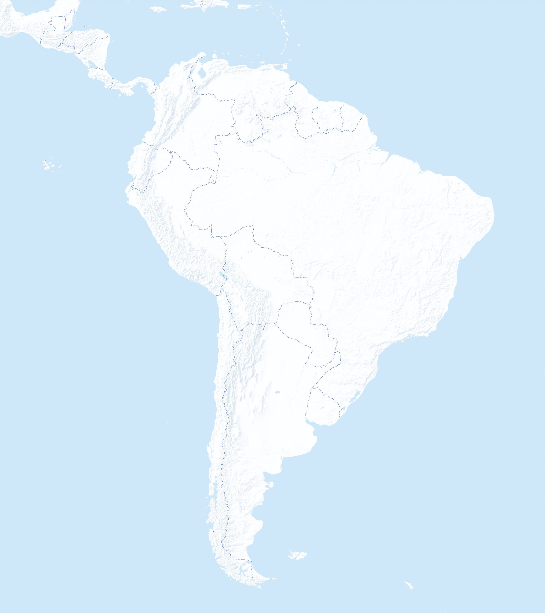 Free Maps Of South America | Mapswire with regard to Printable Blank Map Of South America