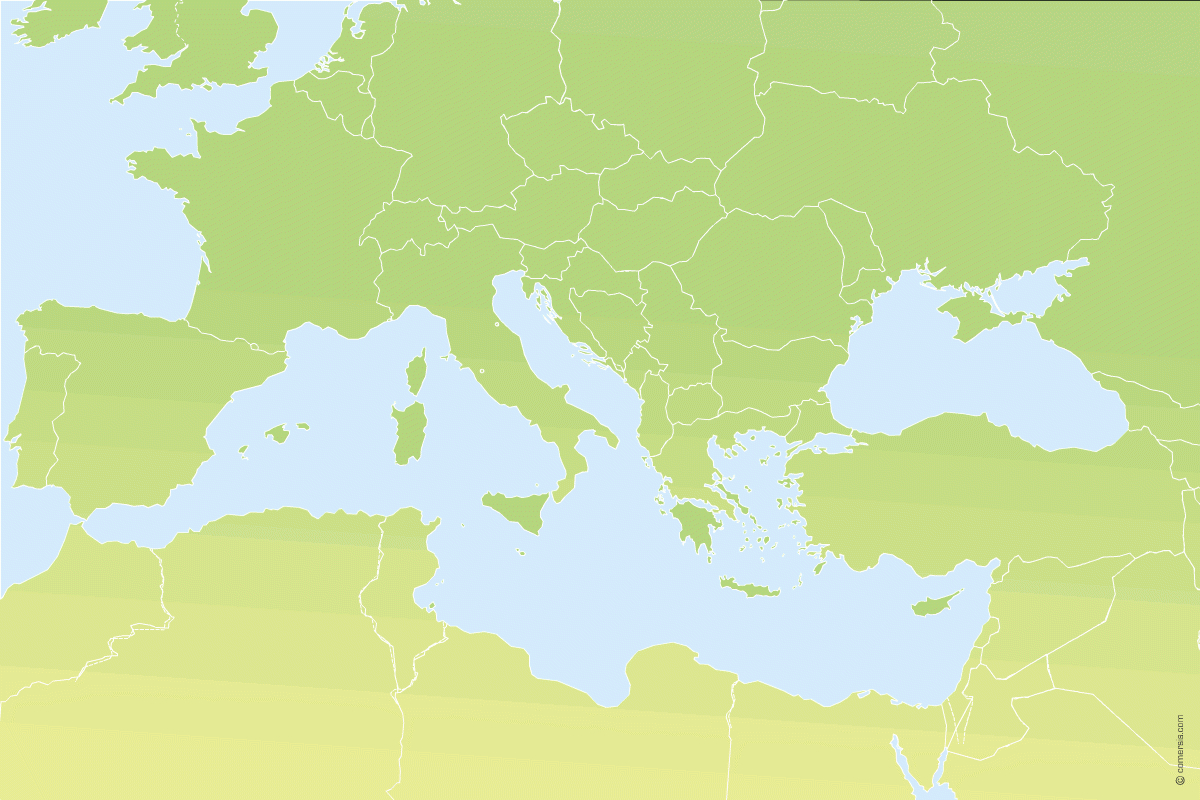 Free Mediterranan Sea Map pertaining to Blank Map Of Mediterranean Region