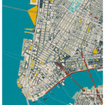 Free New York City Street Map Poster   Craft & Oak For Printable New York City Street Map