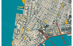 Free New York City Street Map Poster - Craft &amp; Oak for Printable New York City Street Map