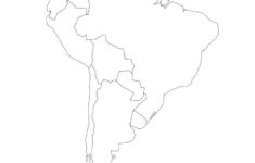 Free Pdf Maps Of South America pertaining to Printable Blank Map Of Central And South America